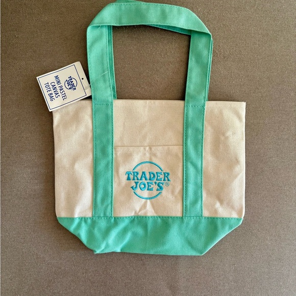 Trader Joe's Mini Pastel Tote Bags - Complete Set - Picture 5 of 5